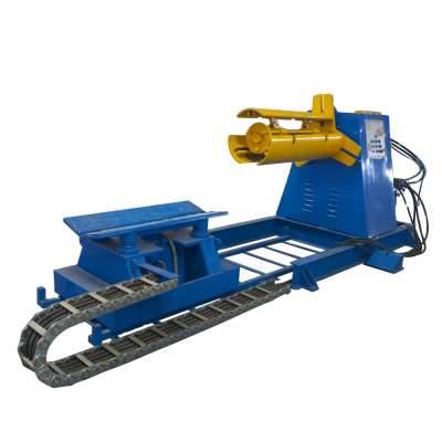 Hydraulic decoiler for uncoil