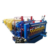 Glazed steel roofing tile forming machine